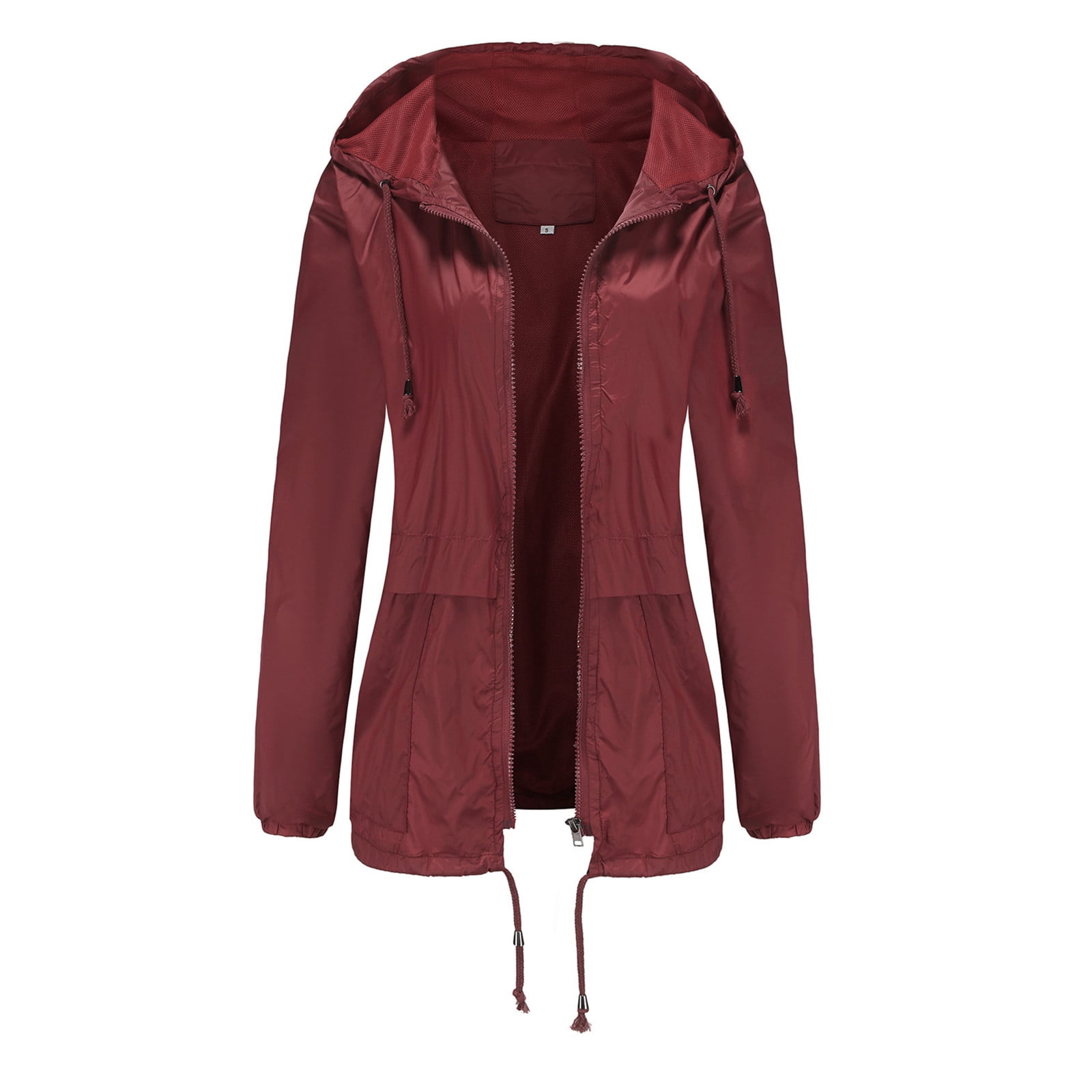 Fall Savings Clearance 2022! Tagold Womens Winter Coats,Women’s Solid Rain Jacket Outdoor