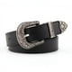 thumbnail image 1 of Zhuge Cinturón de cuero clásico unisex para vaqueros de 1,1 pulgadas de ancho (negro), talla única, 1 of 5