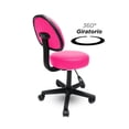 thumbnail image 2 of Silla Taburete Circular VANLIG Rosa con Respaldo y Altura Ajustable 38-55 cm para Consultorio y SPA, 2 of 7