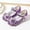 Purple, variant on Lujianch Girls Wedding Bowknot Shoes Shoes Dress Princess Glitter Heels Party Children Girl's shoes Non- Girls School Boots
