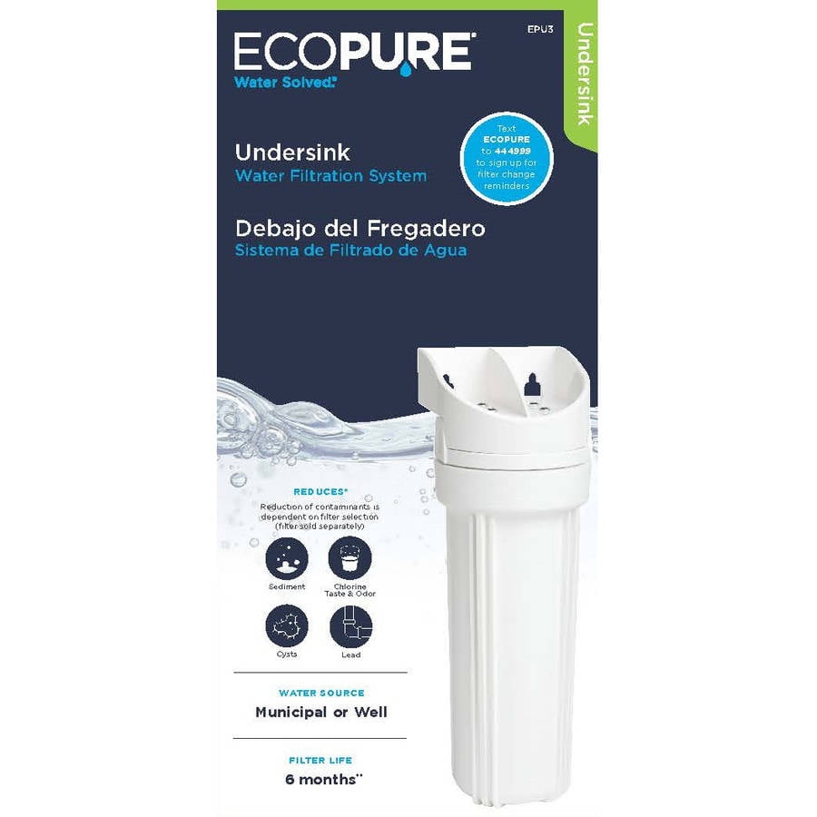 Buy EcoPure EPU3 Universal Under Sink Water Filtration System Online at