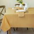thumbnail image 1 of Benson Mills Cameron - Mantel De Tela Texturizada Para Uso Diario, Hogar, Cenas, Fiestas, Otoño, Vacaciones Y Acción De Gracias (60 X 104 Pulgadas, Rectangular, Sol/Amarillo), 1 of 5