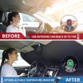 thumbnail image 2 of Parasol para parabrisas de coche con bolsa de almacenamiento - Material duradero 240T Visera solar para coche para rayos UV y luz solar - Accesorios interiores de coche para calentar el sol, 2 of 5