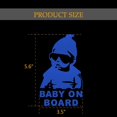 thumbnail image 2 of Mearo 2PCS Car Stickers, Car Decals, Baby on Board Car Sticker Sign Decal with Reflective Light, Self-adhesive Car Stickers and Decals, Vinyl Decals Car Accessories Universal for All Cars (Blue), 2 of 7
