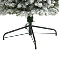 thumbnail image 3 of Nearly Natural 9' White Pencil Flocked Artificial Christmas Tree Prelit 600 Clear Lights, 3 of 7