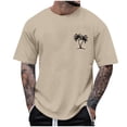 thumbnail image 2 of Tops para hombre, blusas y camisas de cuello redondo y manga corta para hombre, blusas casuales de cuello redondo con estampado de moda para hombre, blusas de cuello redondo y manga corta para hombre., 2 of 4