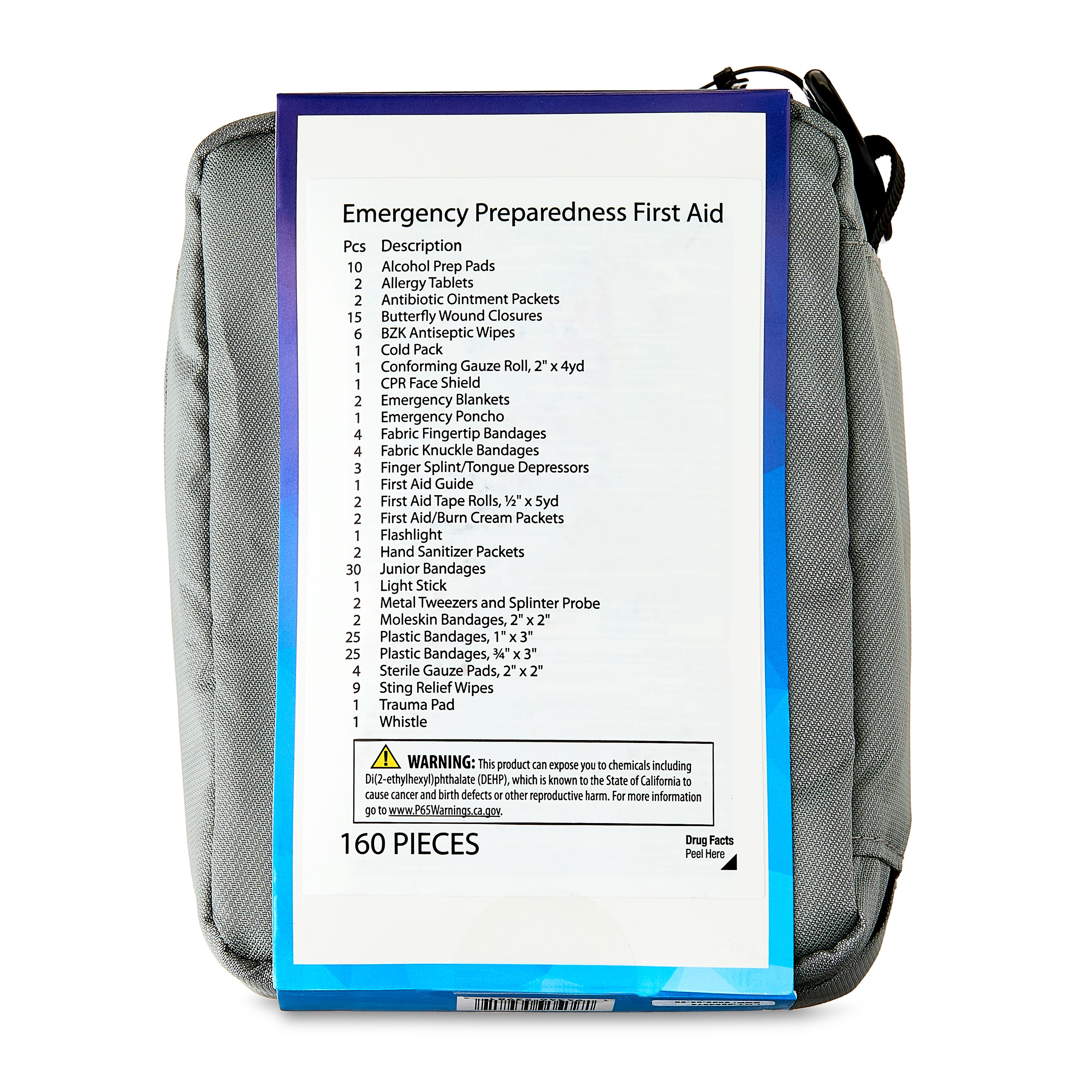 Equate Emergency Preparedness First Aid Kit, 160 Pieces photo 5