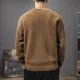 thumbnail image 4 of Suéter de punto con letras para hombre, ropa para hombre, jersey negro de cuello redondo y cuello redondo, moda de invierno 2024, prendas de punto X divertidas, 4 of 5