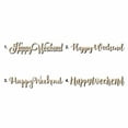 thumbnail image 1 of Happy Weekend Sign Unfinished Wood Cutout Home Decor DIY Option 3- 10" Wide / 1/4", 1 of 3