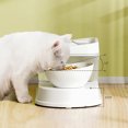 thumbnail image 3 of Cat Water Fountain and Food Bowl, Multifunction Raised Automatic Clear Water  Double Cat Bowls  for Cats, 3 of 8