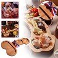 thumbnail image 3 of Muyoka Tabla de aperitivos Tabla de comida con forma de gallo divertido Tabla de queso de madera 煤nica de gran tama帽o Plato de charcuter铆a elegante y bandeja para servir Suministros para el hogar par, 3 of 7