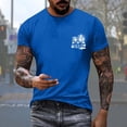 thumbnail image 4 of T-shirt à Imprimé Cocotier à la Mode pour Hommes, Manches Courtes, Col Rond, Décontracté, Tendance Fleur pour Hommes, Haut Basique Stylé, 4 of 4