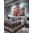 thumbnail image 6 of "Orange Bridge" Painting Print on Wrapped Canvas, 6 of 7