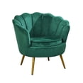 thumbnail image 2 of Sofá individual,Sofá individual,reposabrazos moderno y suave,muebles para dormitorio,Sillón Reposabrazos Sillón Lotus Chair,Silla decorativa con capitoné circular Asientos Verde, 2 of 8
