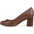 thumbnail image 3 of Naturalizer Women's Sienna Block Heel Pump Cappuccino Brown Leather 9M, 3 of 5