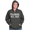 thumbnail image 4 of Pajamas All Day Slacker Lazy Zip Up Hoodie Men's Women's Brisco Brands S, 4 of 6
