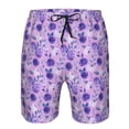 thumbnail image 3 of Fotbe Violet Trajes de Baño Estampados para Hombre, Shorts de Verano de Secado Rápido, Ropa de Playa, Bañadores-Medium, 3 of 6