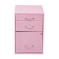 thumbnail image 2 of OSP Home Furnishings 22" Pencil, Box, Storage File Cabinet in Pink Finish, 2 of 6