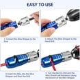 thumbnail image 4 of Juego de herramientas para pelar cables Ainazongo, 10 en 1, con 50 tuercas de alambre, 4 of 7