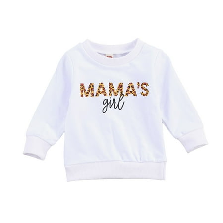

Toddler Baby Girl Long Sleeve Shirts Mamas Girl Sweatshirt Pullover Tops Fall Hoodies Casual Clothes Outfit