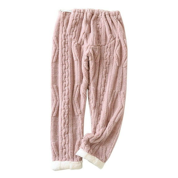 Zkozptok Maternity Pajama Pants Over The Belly Pregnancy Casual Fuzzy Loungewear Warm Fleece Maternity Lounge Pants