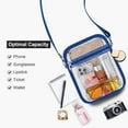 thumbnail image 3 of Lohol Clear Purse Stadium Approved CrossBody Bag for Men and Women Blue-Mini, 3 of 9