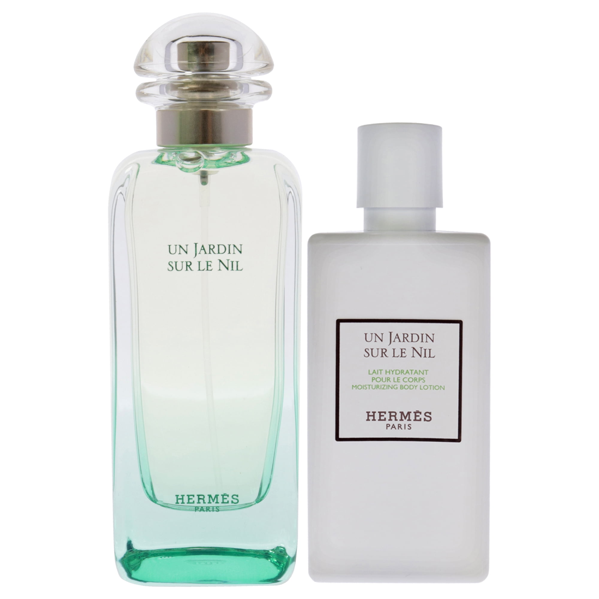 Hermes Un Jardin Sur Le Nil , 2 Pc Gift Set 3.4oz EDT Spray, 2.7oz