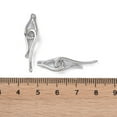 thumbnail image 3 of 1set Brass Hook and Eye Clasps eye: 14.5x8x2mm Hole: 1.6mm hook: 23x7.5x2mm hole: 1.5mm, 3 of 3