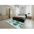thumbnail image 5 of Ahgly Company Machine Washable Indoor Rectangle Abstract PowderBlue Area Rugs, 3' x 5', 5 of 7