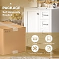 thumbnail image 3 of Eyisean 24" Bathroom Vanity with Ceramic Sink, Modern Freestanding Single Storage Cabinet with 3 Drawers & Soft-Close Door, Durable Space-Saving Wooden Vanity Cabinet for Bathroom, Easy Assembly, 3 of 20