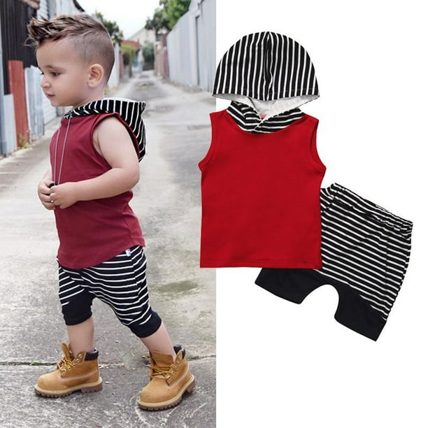 Canis Cute Toddler Kids Baby Boy Hooded Vest Tops Short Pants 2pcs Outfits Clothes Set Age 0 4 Years Walmart Com Walmart Com