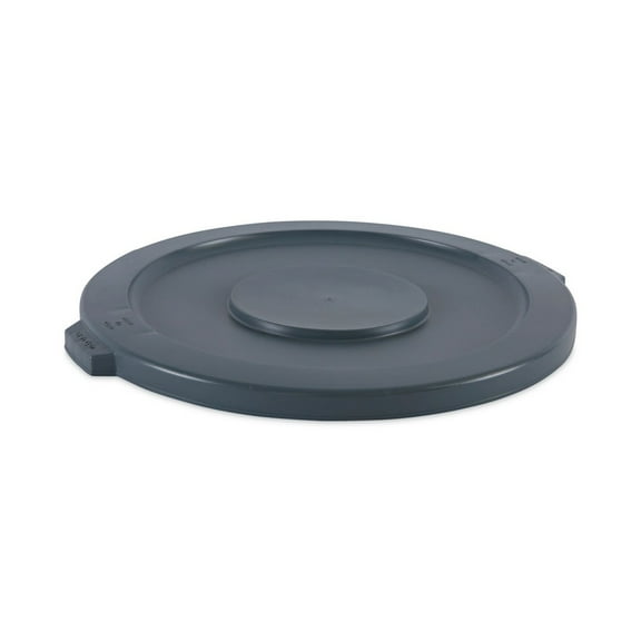 Boardwalk 1868182 Plastic Round Flat-Top Lid for 32 gal. Waste Receptacles - Gray