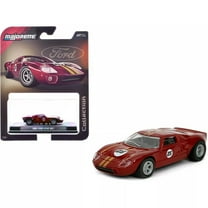 Jada Majorette Collection  1965 Ford GT40 MK1 1:64 Die-Cast Model Car with Rubber Tires & Display Case, for Collectors & Adults