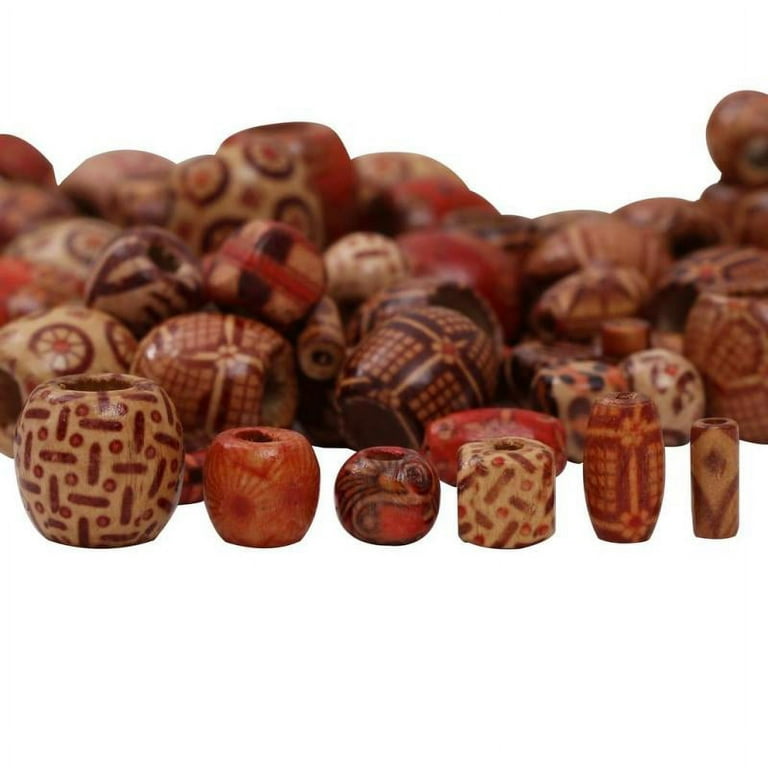 150 Pieces 20mm Wood Beads Large Hole Macrame Wooden Beads Variety Pack  Colo