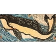 thumbnail image 2 of Kuniyoshi, Utagawa 24x14 Gold Ornate Wood Framed with Double Matting Museum Art Print Titled - Miyamoto No Musashi Attacking the Giant Whale, 2 of 4