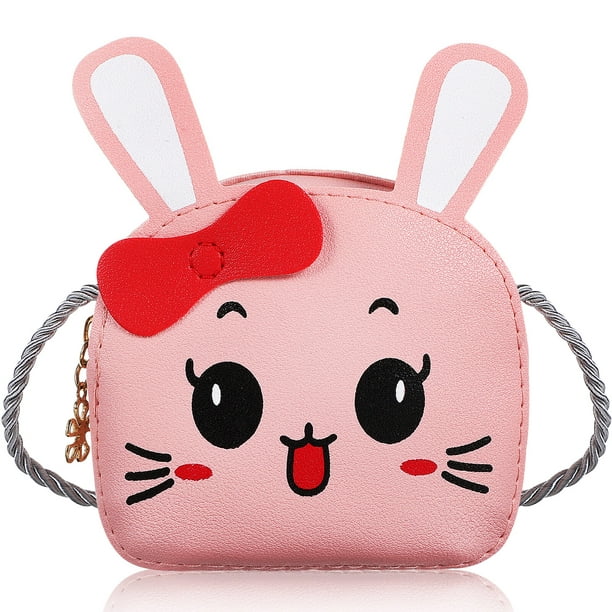 Little Girls Bunny Purse 3D Ear Decor Shoulder Bag Messenger Bag Rabbit ...