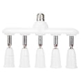 thumbnail image 3 of Portalámparas Base ajustable Enchufe E27 Adaptador de enchufe de luz giratorio (5 cabezales), 3 of 7