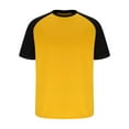 thumbnail image 5 of EOYWHK Big and Tall T-Shirts for Men Athletic Basketball Shirt Color Blocked Short Sleeve Muscle Fit Crew Neck Pullover Blouse ,S-3XL, 5 of 6