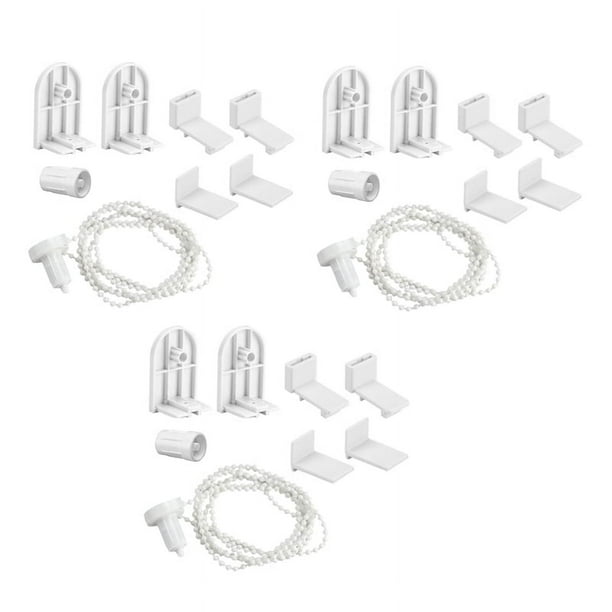 3Conjunto Repuesto de Persiana Enrollable Sin PerforacióN, Soporte para Persiana Enrollable de 17 Mm, Soporte para Abrazadera de Persiana Enrollable Doble para Ventana