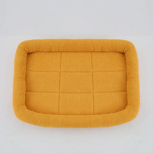 Pet Dog Bed Soft Plush Square Kennel Cat Large Medium Small Dogs Bed Cushion Pet Accessories Cat Dog Sleep Pad House ShopWise Round