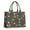 Brown Dog Paw, variant on Large Capacity Tote Bag,Dachshund and Flower Handbag Fashion Luxury Tote Bag,15.7"x13"x 5.1" Inches,Laptop Compatible