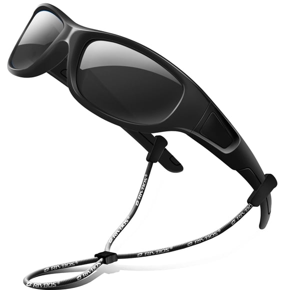 Gafas de sol RIVBOS Kids con protección UV polarizada RBK037-Black