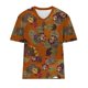 thumbnail image 3 of Camisetas de Verano de las Mujeres con Cuello en V de Manga Corta Impresa, Camiseta Deportiva para Uso Casual Y Diario, 3 of 4