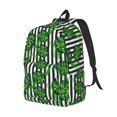 thumbnail image 2 of Balery Palm Greenery Vintage Canvas Backpack for Men and Women - Large Capacity, Durable Travel Laptop Bag for School, Work, Hiking, and Outdoor Activities, 2 of 7