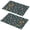 Pioneer Flower Floral-2, variant on Placemat, Pioneer Flower Floral Print Pattern Place Mats Table Mat Set Of 2, PVC Washable Placemats for Party Kitchen Dining Decoration, 18x12 Inch, Fade Resistant