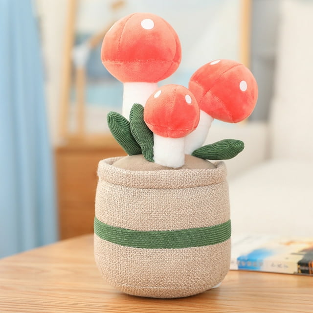 Creative Succulent Plant Decoration Plush Fun Simulation Potted Office Home Decoration-SinKeeU
