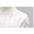 thumbnail image 4 of OmicGot Nouveau Chandail à Col Roulé Épais pour Homme, Pulls, Automne Hiver, Couleur Unie, Col Montant, Chandails Tricotés, Maille, M-3TG, 4 of 6