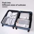 thumbnail image 4 of Travelhouse 7 Pcs Set Packing Cubes for Travel Suitcase Luggage Organizer Bags.White, 4 of 7