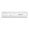 thumbnail image 2 of Acme United 17723 6 in. Standard & Metric Clear Flexible Acrylic Ruler, Clear - Box of 12, 2 of 2