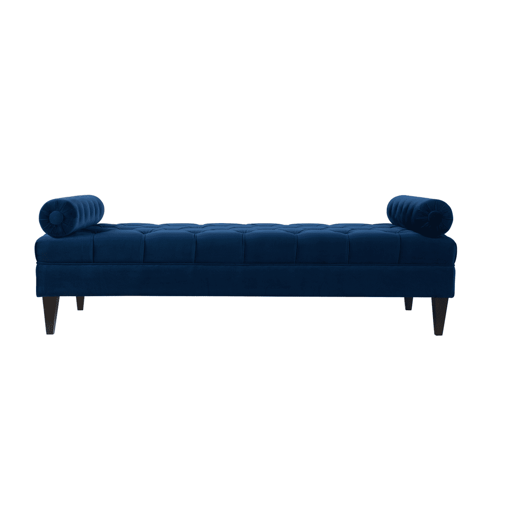 Robert Tufted Sofa Bed Daybed Removable Bolsters, Navy Blue Walmart